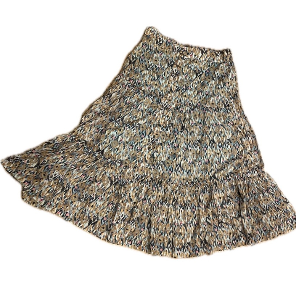 NWT NIC+ZOE Up Beat Ikat Tiered Maxi Skirt size PL Still available at Saks Fifth - Picture 13 of 13